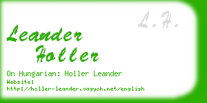 leander holler business card